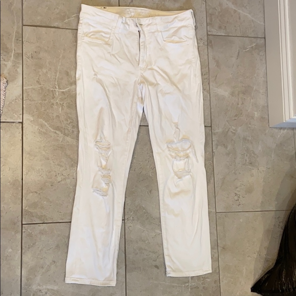 American eagle white jeggings